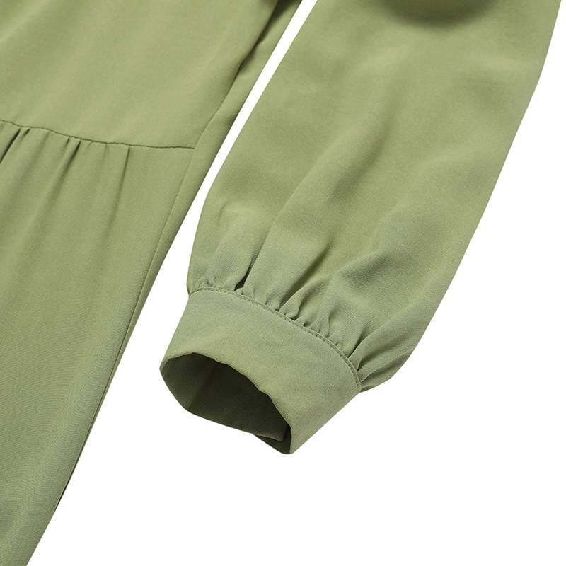 カジュアルコーデ  ゆったりティアードロングワンピース