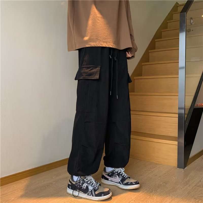 カジュアルコーデ  ワイドカーゴパンツ ルーズフィット