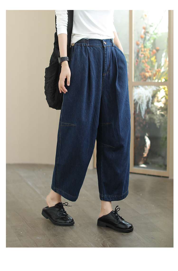 カジュアルコーデ  ゆったりバルーンシルエットデニムパンツ