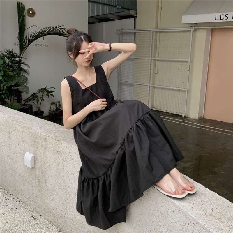 カジュアルコーデ  ティアードフリルマキシワンピース