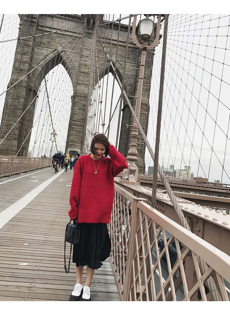 カジュアルコーデ  プリーツミディスカート