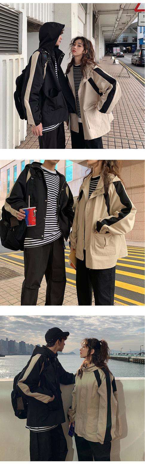 カジュアルコーデ  ツートーンスポーティジャケット