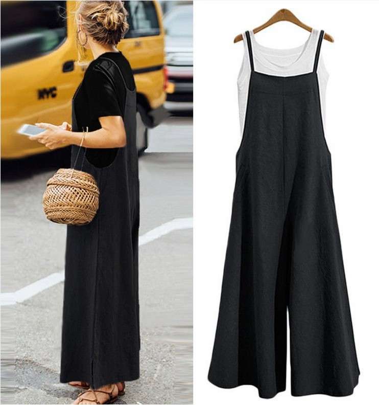 カジュアルコーデ  ワイドパンツオールインワン