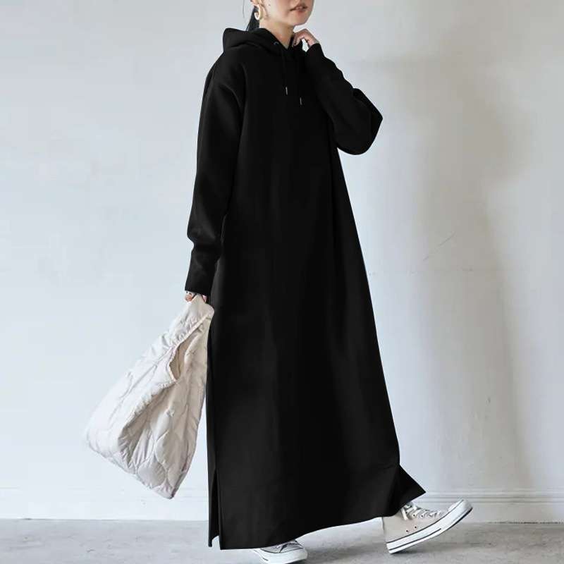 カジュアルコーデ  オーバーサイズフーディワンピース