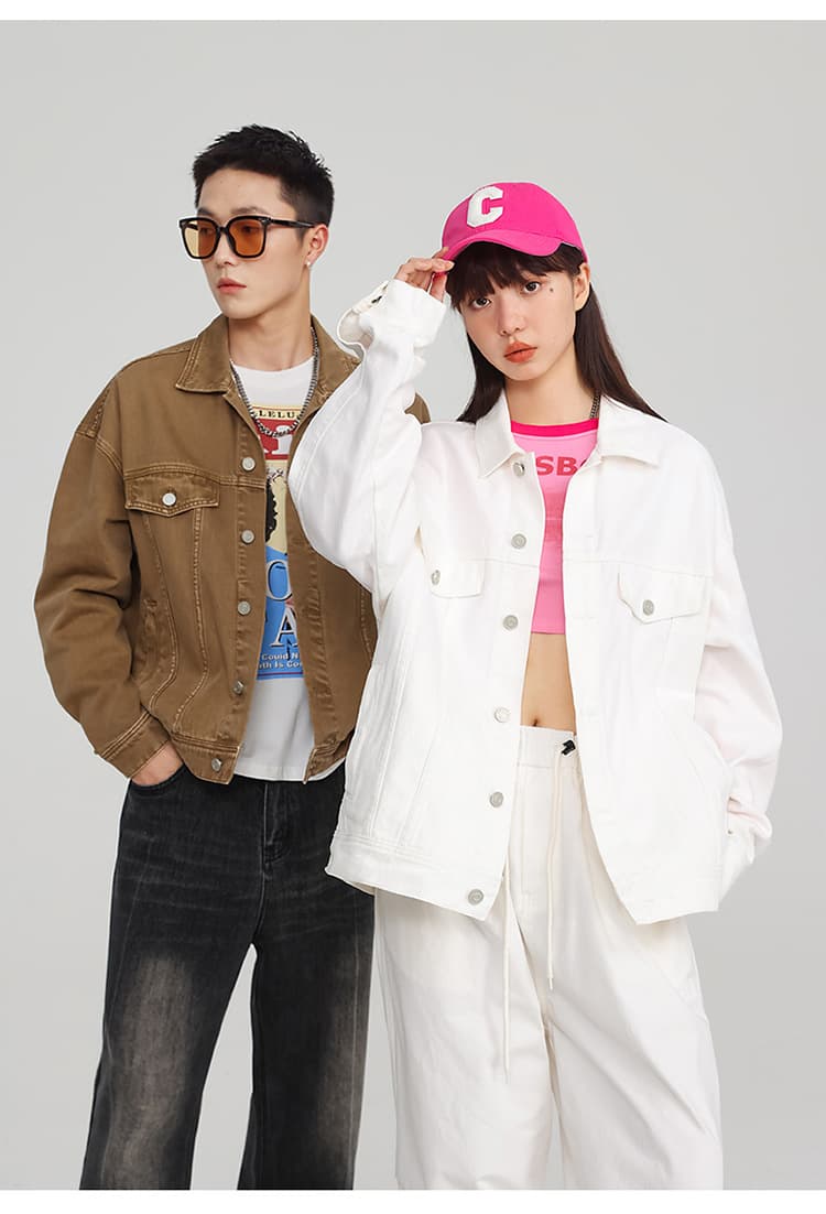 春にオススメ！　カジュアルコーデ ゆるシルエットデニムジャケット