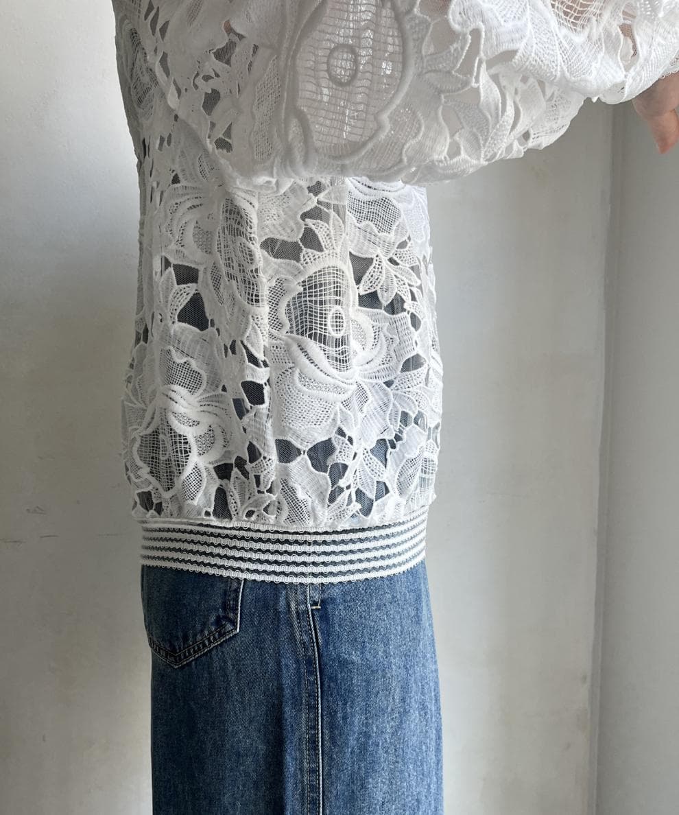 カジュアルコーデ 2025春夏 レース刺繍ジャケット 透け感 大人カジュアル