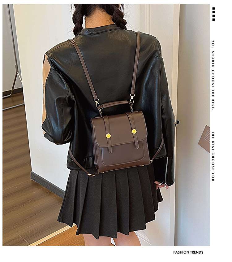 カジュアルコーデ レトロスタイル ミニショルダーバッグ