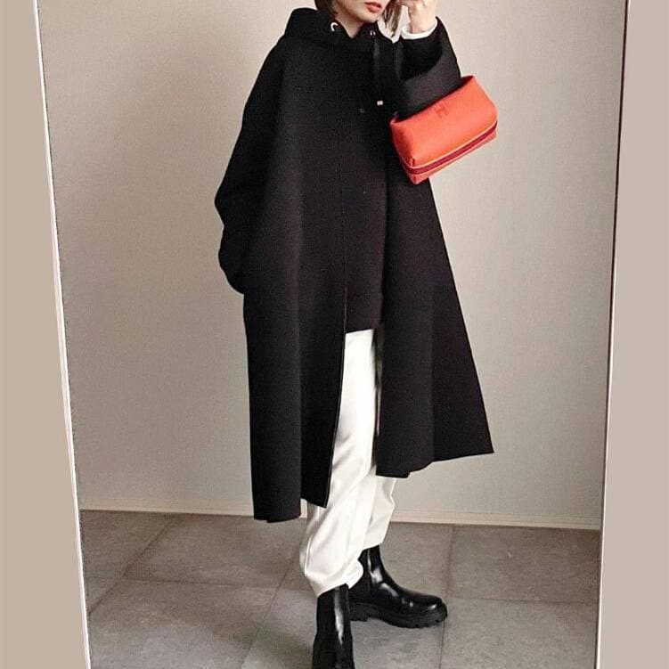 カジュアルコーデ 体型カバー スウェット パーカー フード付き 長袖 無地 レディース