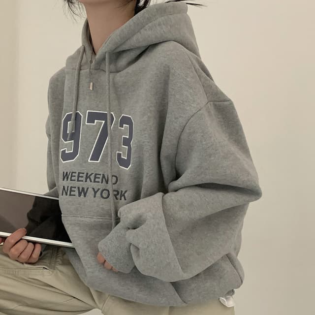 カジュアルコーデ 秋冬新作おしゃれフード付きスウェット